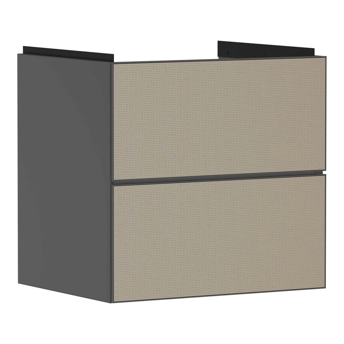 Hansgrohe Xevolos E Vanity unit Slate Matt Grey 580 475 with 2 drawers for wash basin Patterned Bronze 54177390.jpg