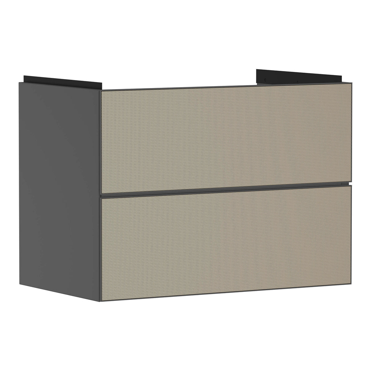 Hansgrohe Xevolos E Vanity unit Slate Matt Grey 780 475 with 2 drawers for wash basin Patterned Bronze 54180390.jpg