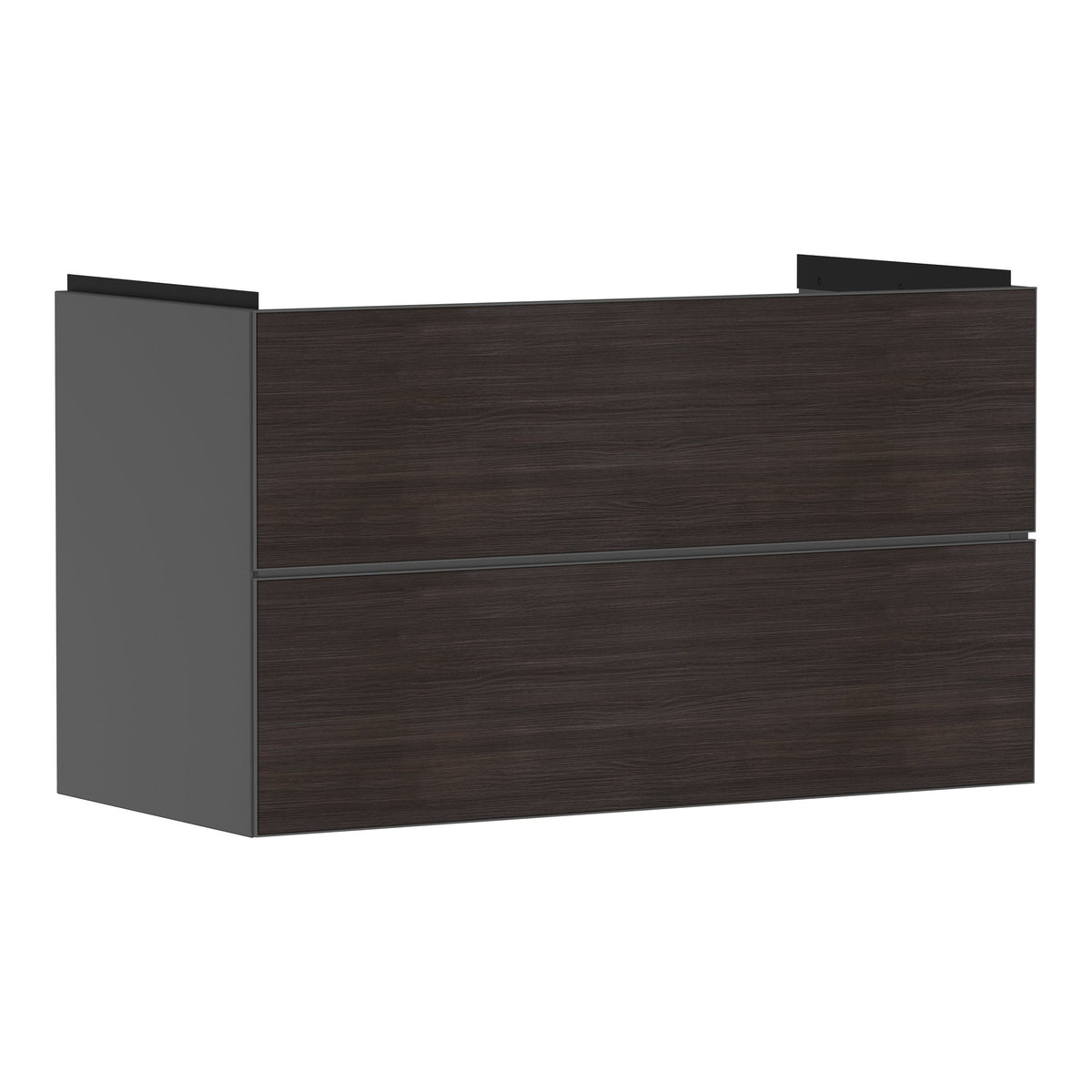 Hansgrohe Xevolos E Vanity unit Slate Matt Grey 980 475 with 2 drawers for wash basin Dark Oak 54183730.jpg