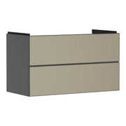 Hansgrohe Xevolos E Vanity unit Slate Matt Grey 980 475 with 2 drawers for wash basin Patterned Bronze 54183390.jpg