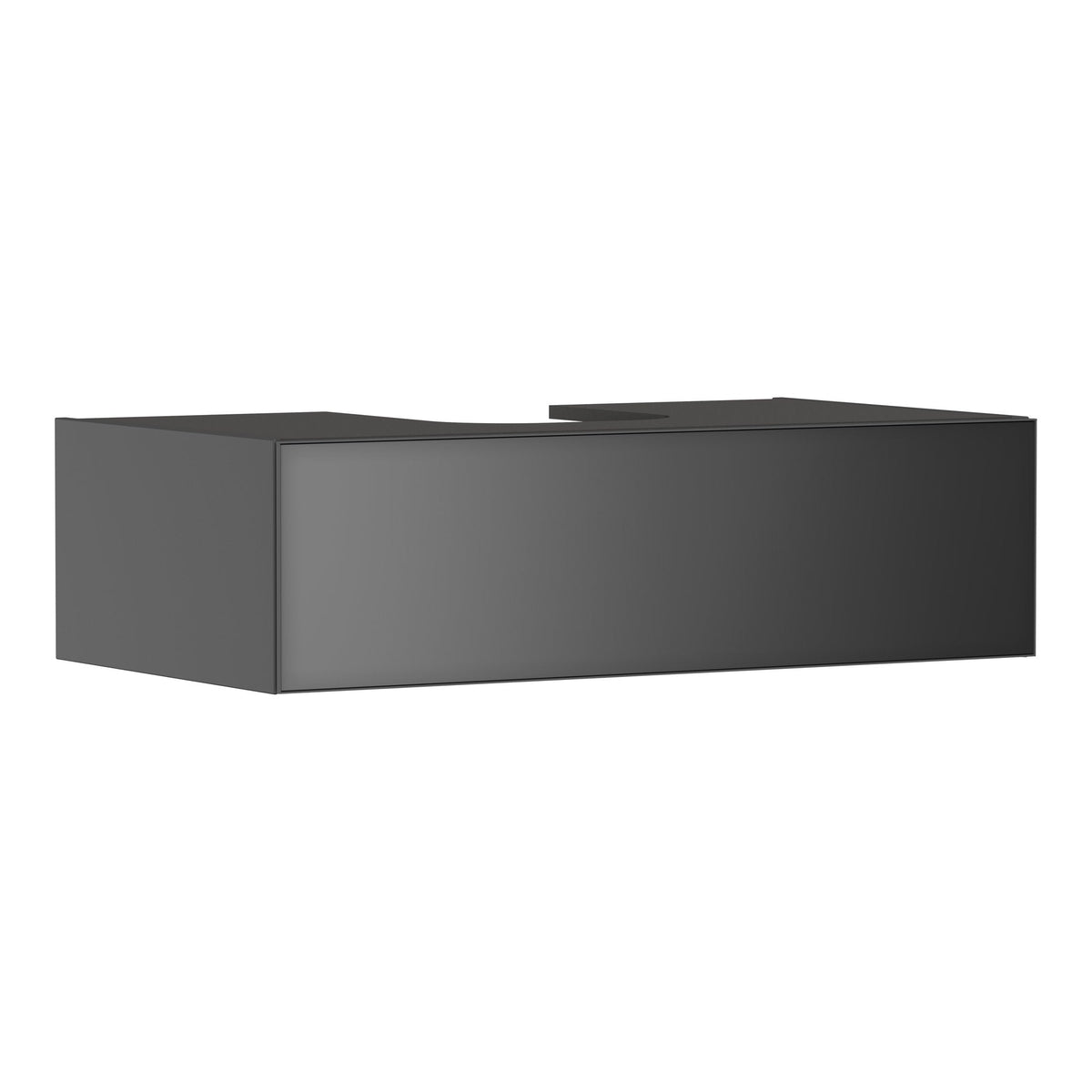 Hansgrohe Xevolos E Vanity unit Slate Matt Grey 980 550 with 1 drawer for console with cutout middle Metallic Slate Grey 54315770.jpg