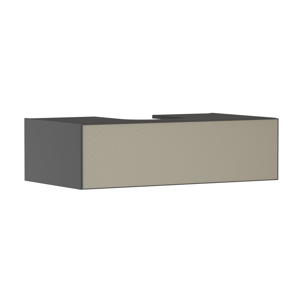 Hansgrohe-Xevolos-E-Vanity-unit-Slate-Matt-Grey-980-550-with-1-drawer-for-console-with-cutout-middle-Patterned-Bronze-54315390
