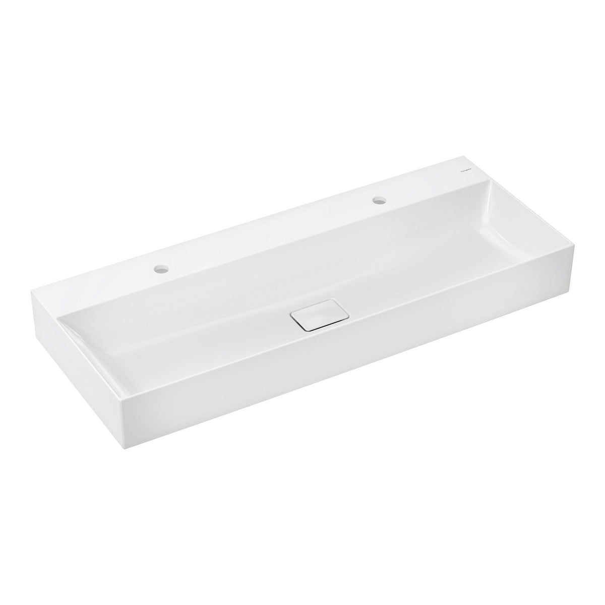 Hansgrohe Xevolos E Wash basin 1200 480 with 2 tap holes without overflow SmartClean White 61104450.jpg