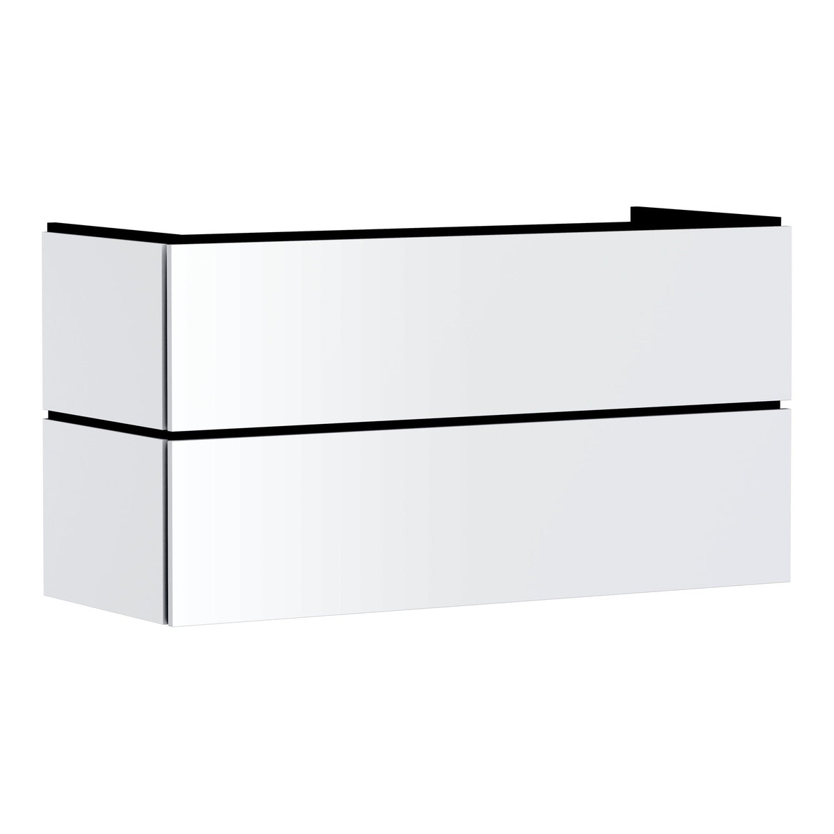 Hansgrohe Xilesa E Vanity unit 1180 470 with 2 drawers PushOpen for wash basin Matt White 54298700.jpg