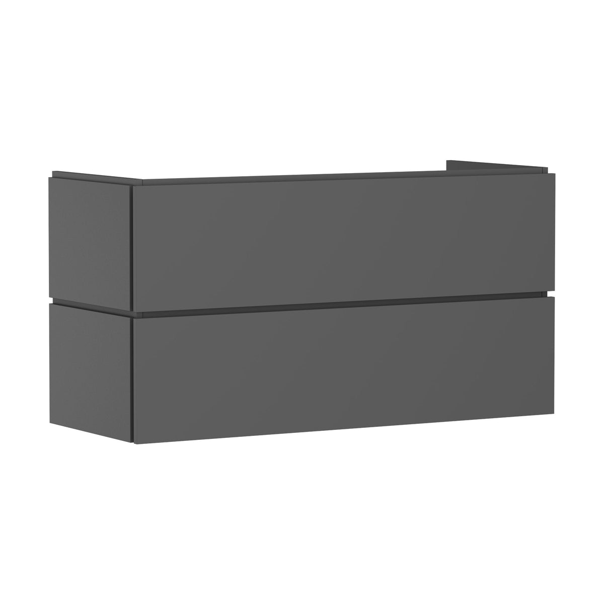 Hansgrohe-Xilesa-E-Vanity-unit-1180-470-with-2-drawers-PushOpen-for-wash-basin-Slate-Matt-Grey-54298760