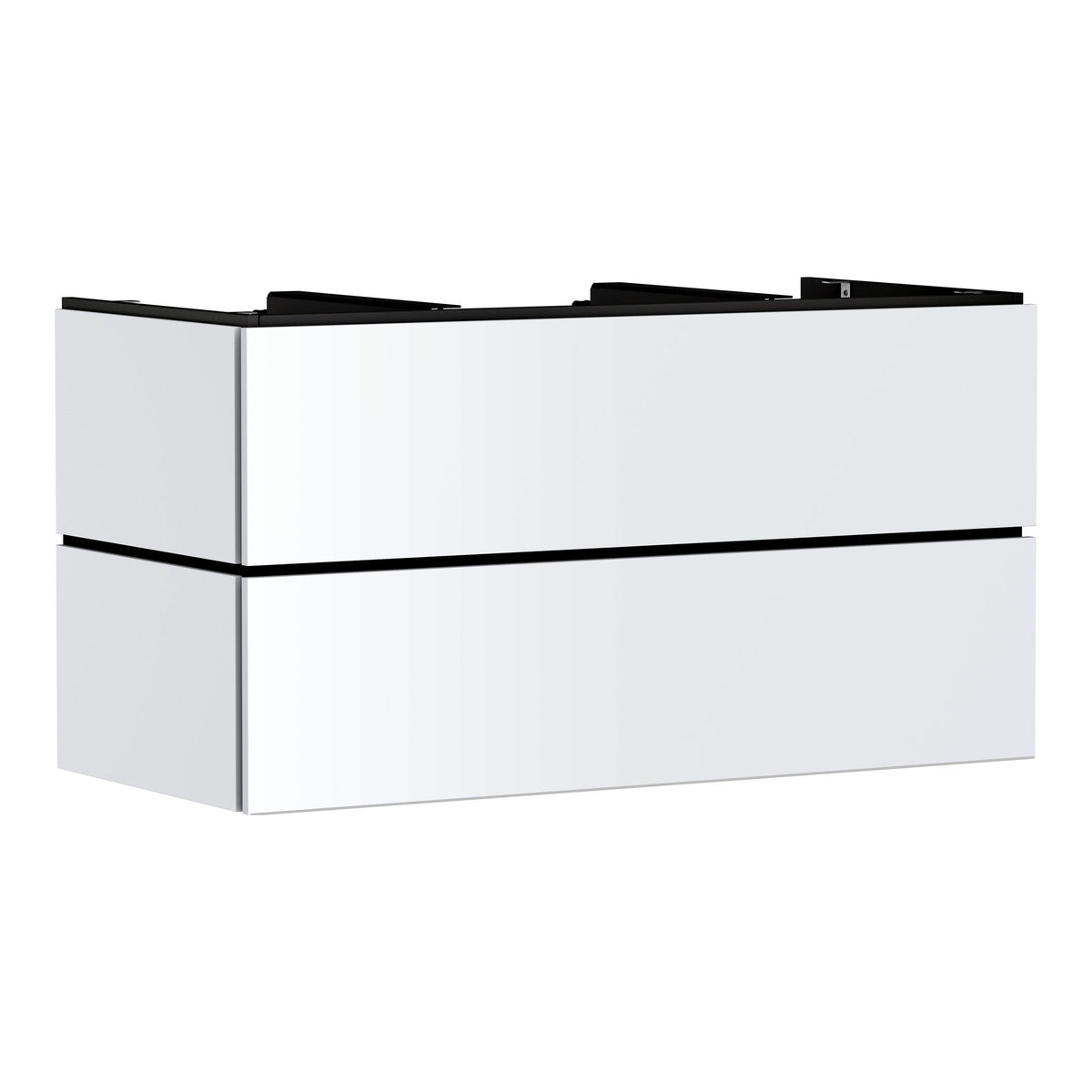 Hansgrohe Xilesa E Vanity unit 1180 550 with 2 drawers PushOpen for console with cutout middle Matt White 54304700.jpg