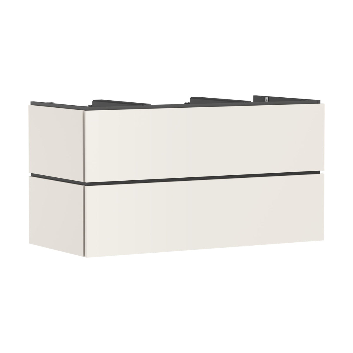 Hansgrohe-Xilesa-E-Vanity-unit-1180-550-with-2-drawers-PushOpen-for-console-with-cutout-middle-Sand-Matt-Beige-54304780