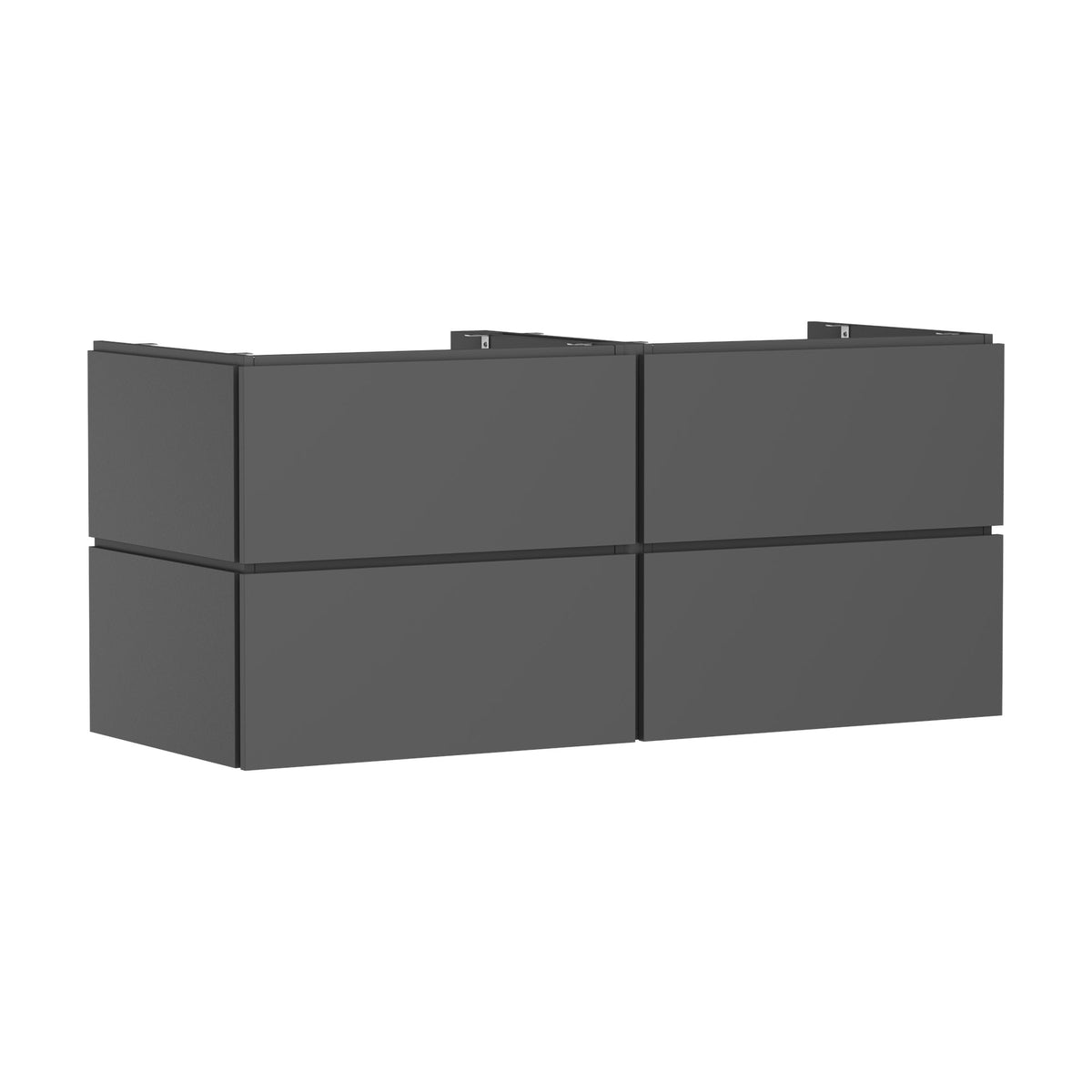 Hansgrohe-Xilesa-E-Vanity-unit-1375-550-with-4-drawers-PushOpen-for-console-Slate-Matt-Grey-54306760