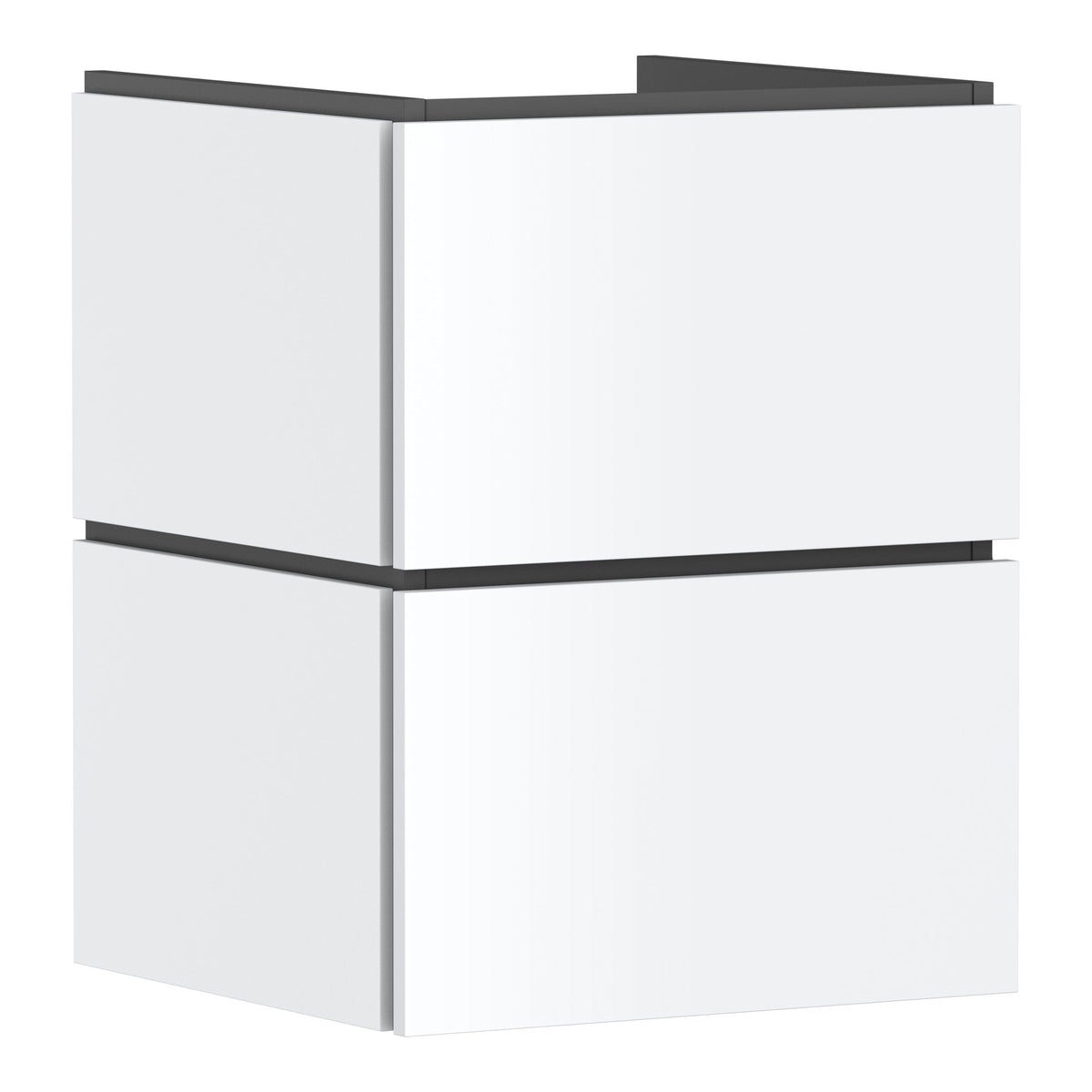 Hansgrohe Xilesa E Vanity unit 480 470 with 2 drawers PushOpen for handrinse basin Matt White 54291700.jpg