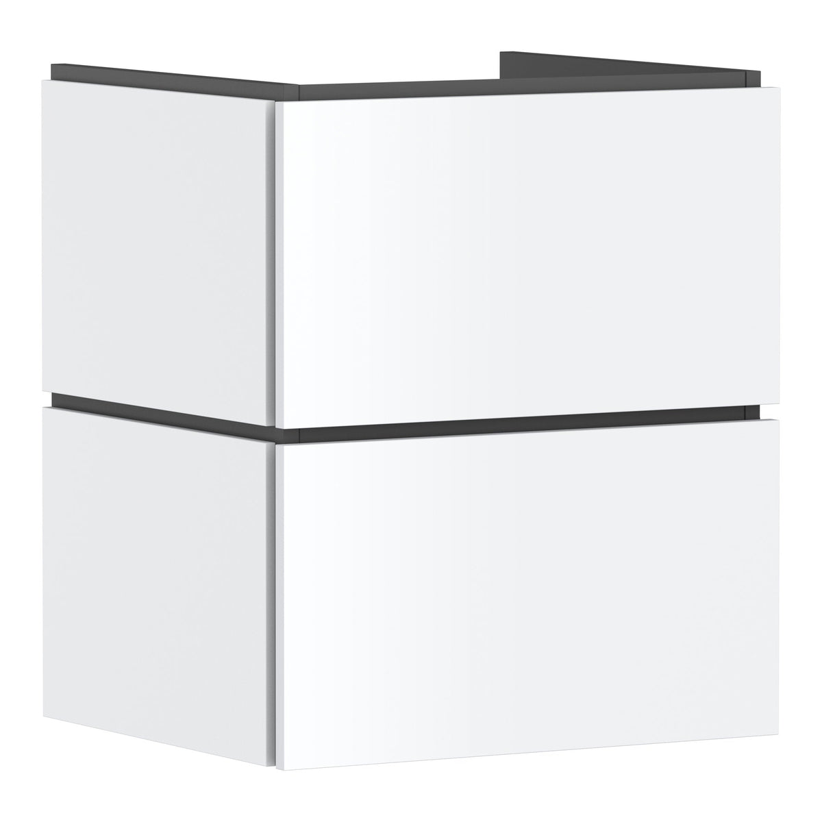 Hansgrohe Xilesa E Vanity unit 530 470 with 2 drawers PushOpen for wash basin Matt White 54292700.jpg