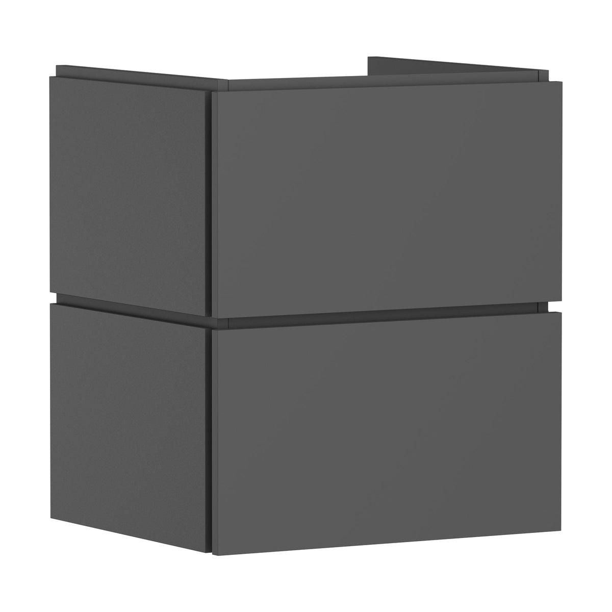 Hansgrohe-Xilesa-E-Vanity-unit-530-470-with-2-drawers-PushOpen-for-wash-basin-Slate-Matt-Grey-54292760