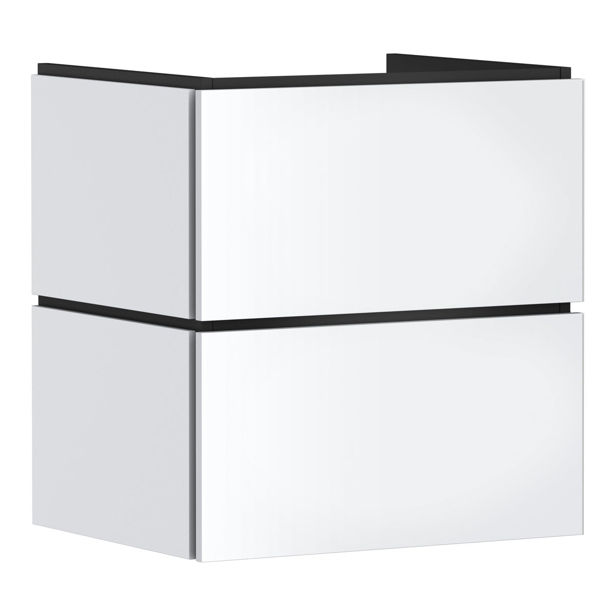 Hansgrohe Xilesa E Vanity unit 580 470 with 2 drawers PushOpen for wash basin Matt White 54293700.jpg