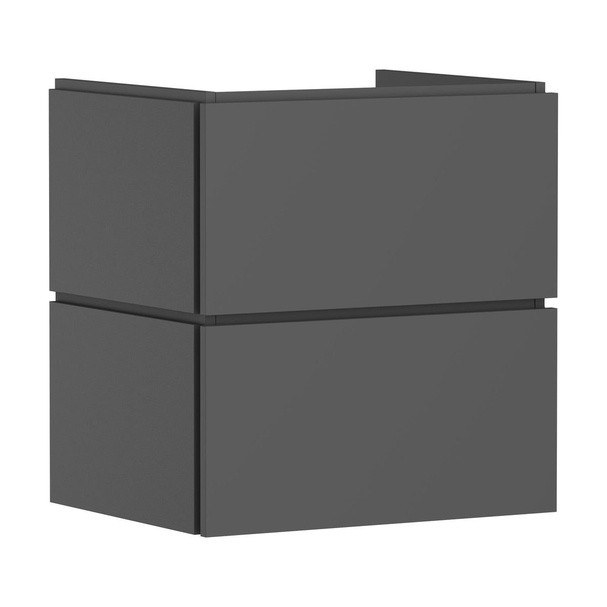 Hansgrohe-Xilesa-E-Vanity-unit-580-470-with-2-drawers-PushOpen-for-wash-basin-Slate-Matt-Grey-54293760