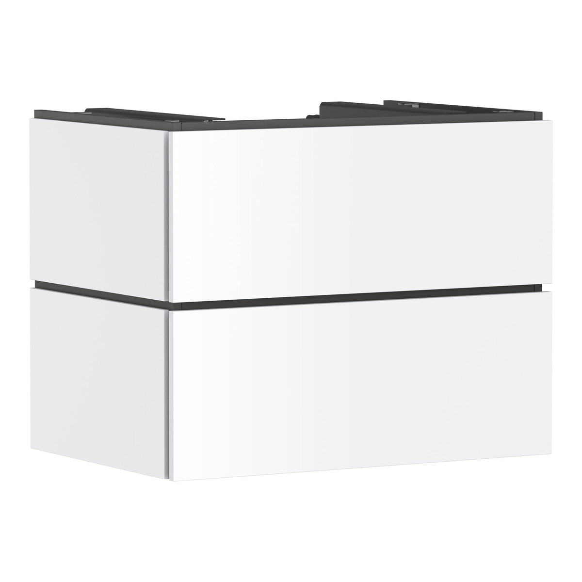 Hansgrohe Xilesa E Vanity unit 780 550 with 2 drawers PushOpen for console with cutout middle Matt White 54300700.jpg