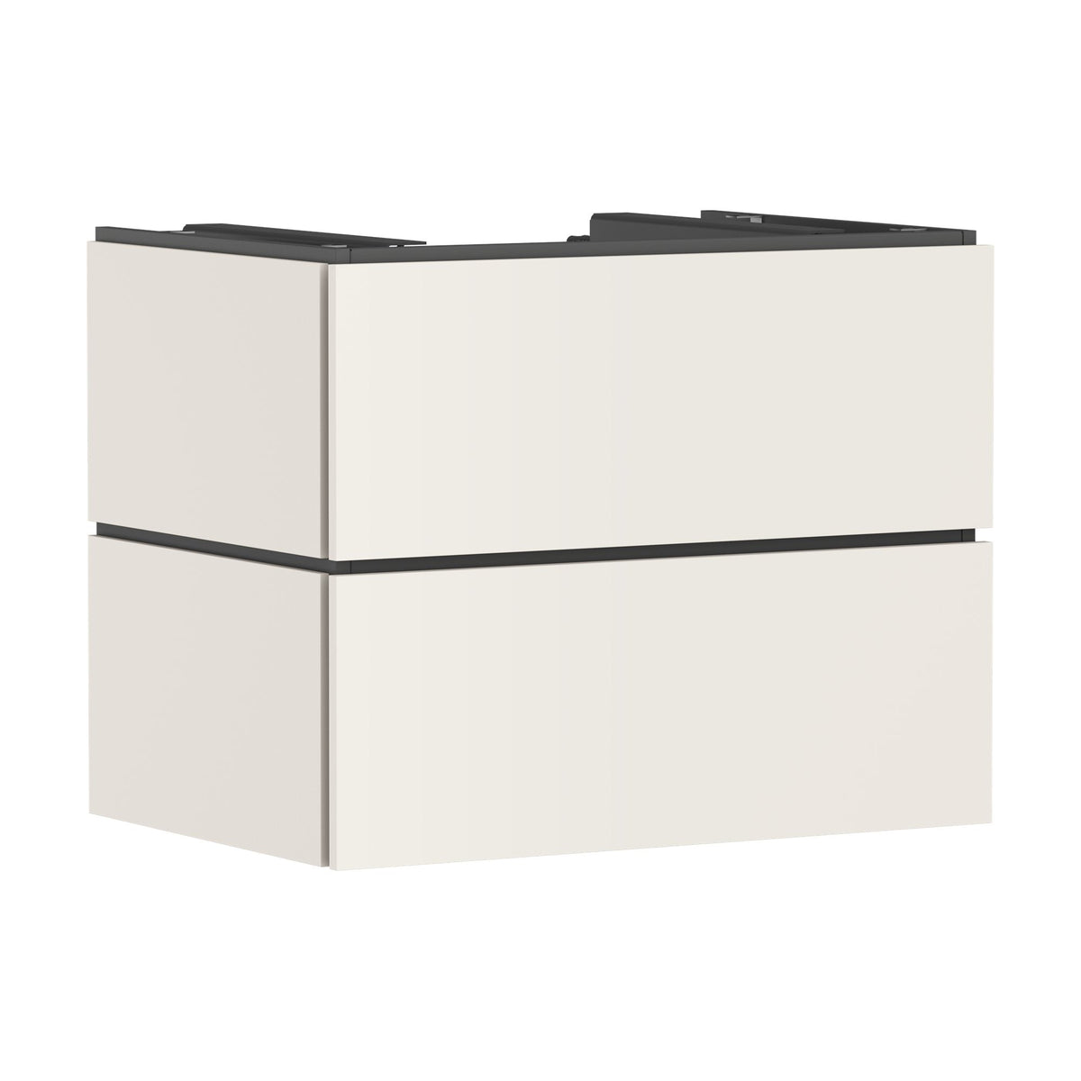 Hansgrohe-Xilesa-E-Vanity-unit-780-550-with-2-drawers-PushOpen-for-console-with-cutout-middle-Sand-Matt-Beige-54300780
