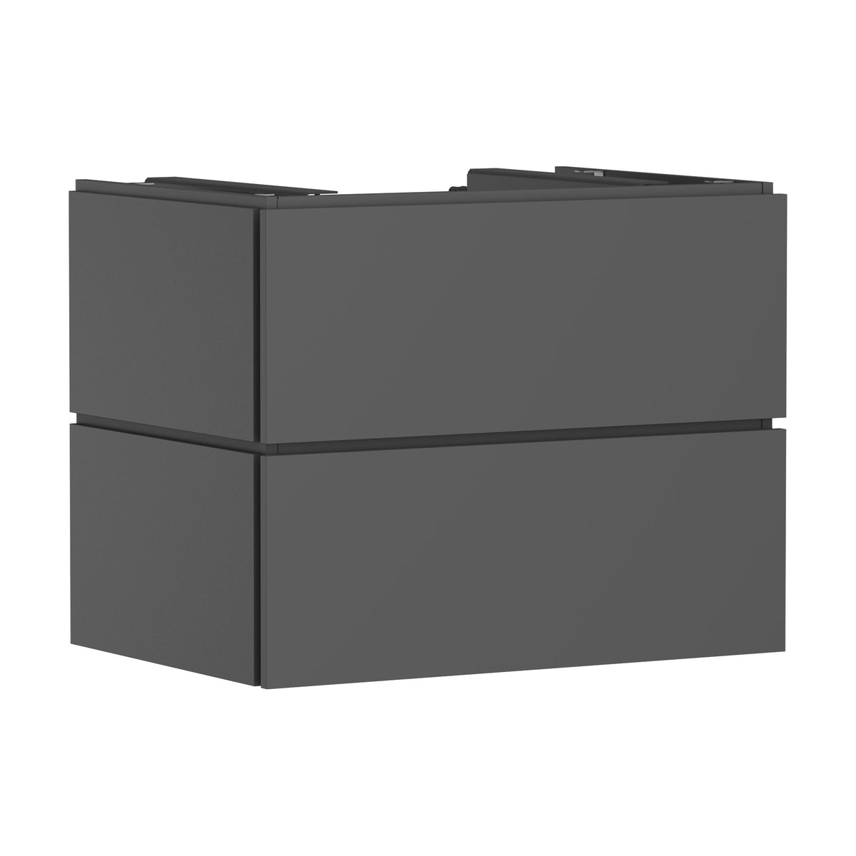 Hansgrohe-Xilesa-E-Vanity-unit-780-550-with-2-drawers-PushOpen-for-console-with-cutout-middle-Slate-Matt-Grey-54300760