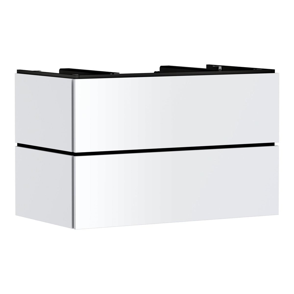 Hansgrohe Xilesa E Vanity unit 980 550 with 2 drawers PushOpen for console with cutout middle Matt White 54302700.jpg