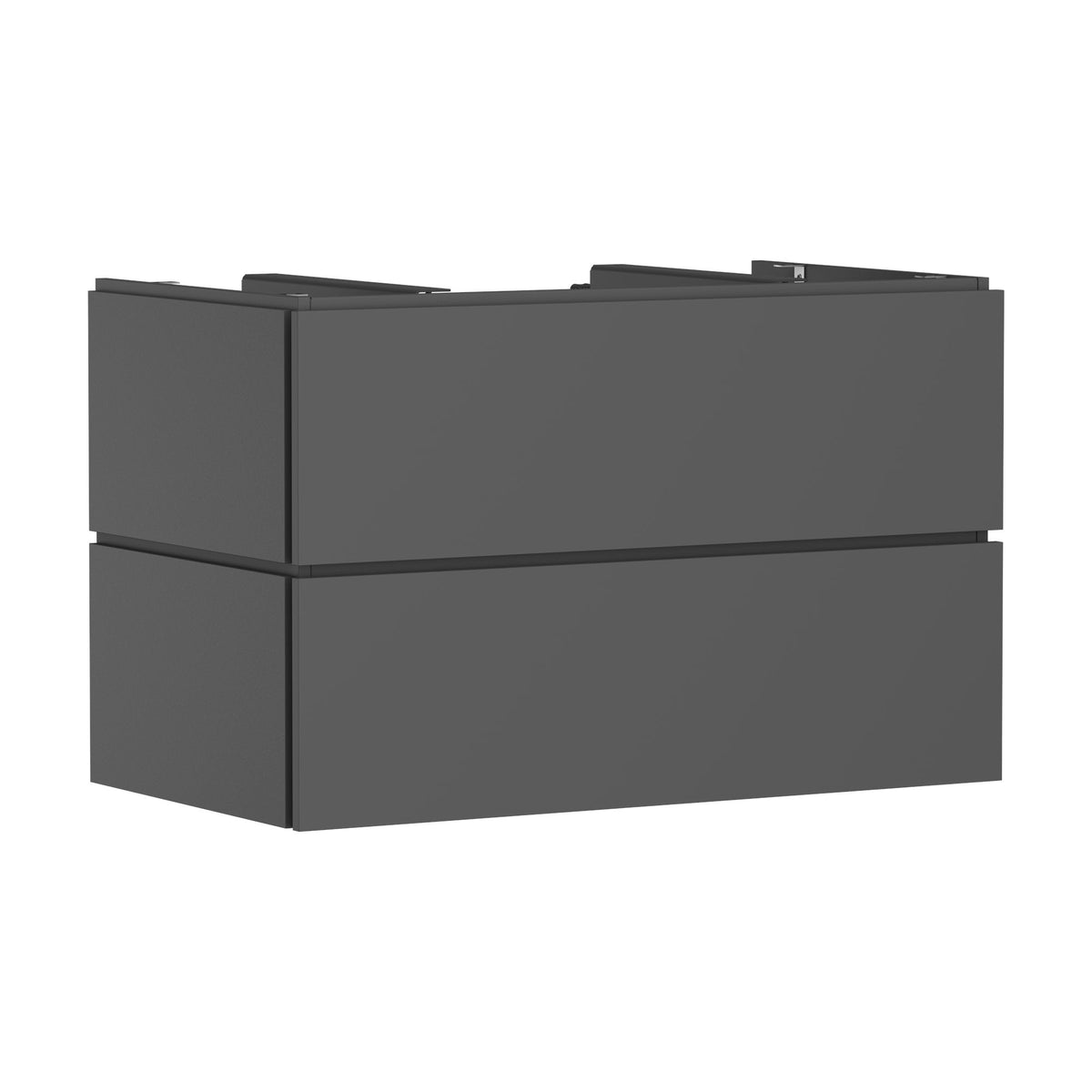 Hansgrohe-Xilesa-E-Vanity-unit-980-550-with-2-drawers-PushOpen-for-console-with-cutout-middle-Slate-Matt-Grey-54302760