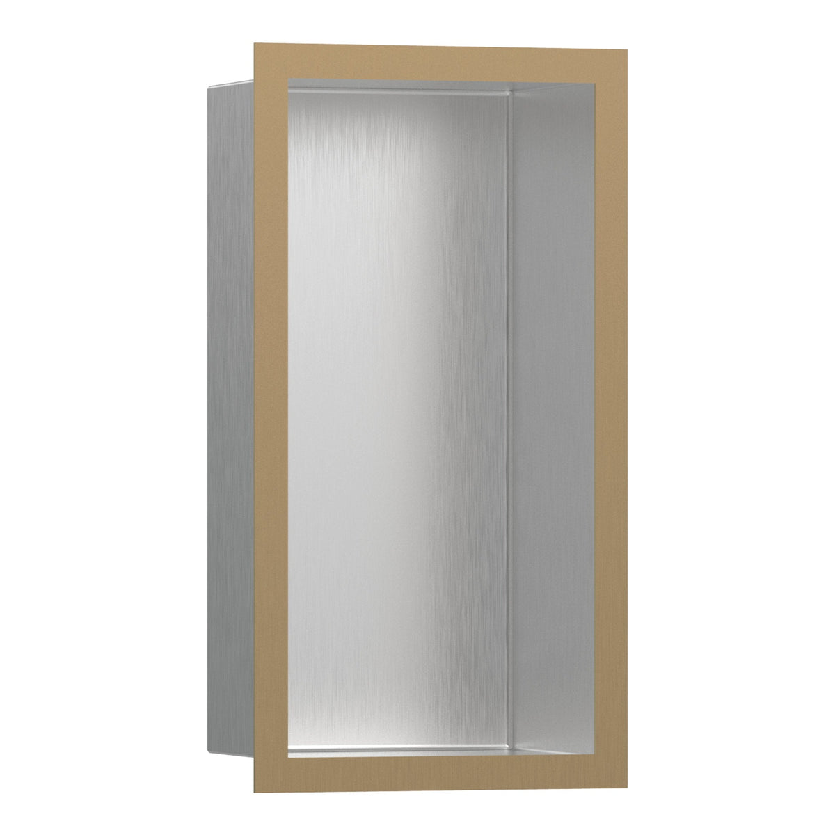 Hansgrohe XtraStoris Individual Wall niche Brushed Stainless Steel with design frame 300 150 100 Brushed Bronze 56094140.jpg