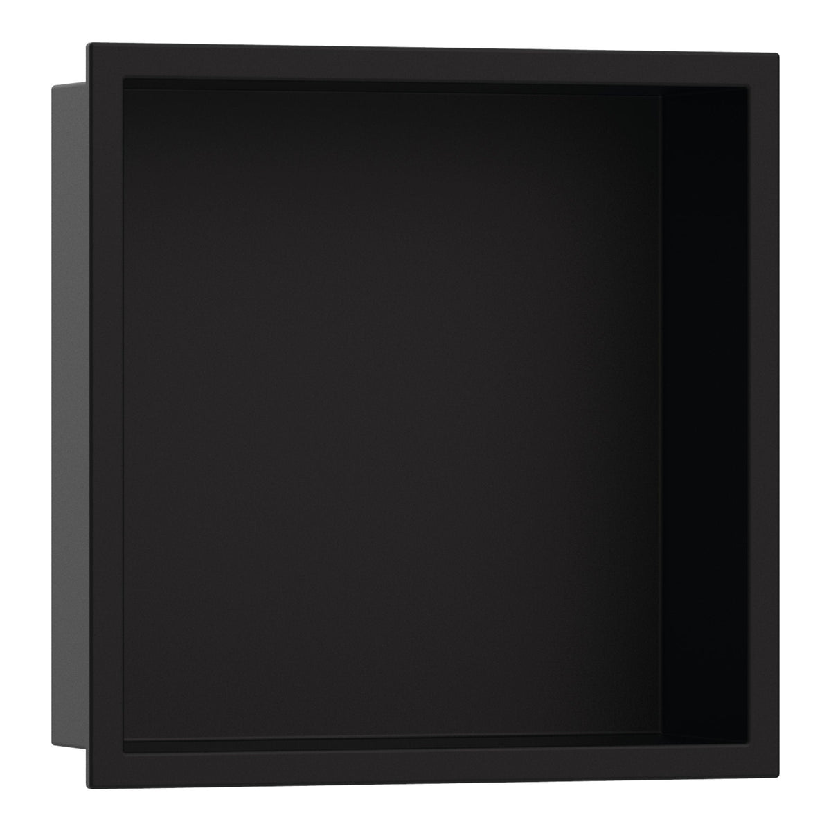Hansgrohe XtraStoris Original Wall niche with frame 300 300 70 Matt Black 56093670.jpg