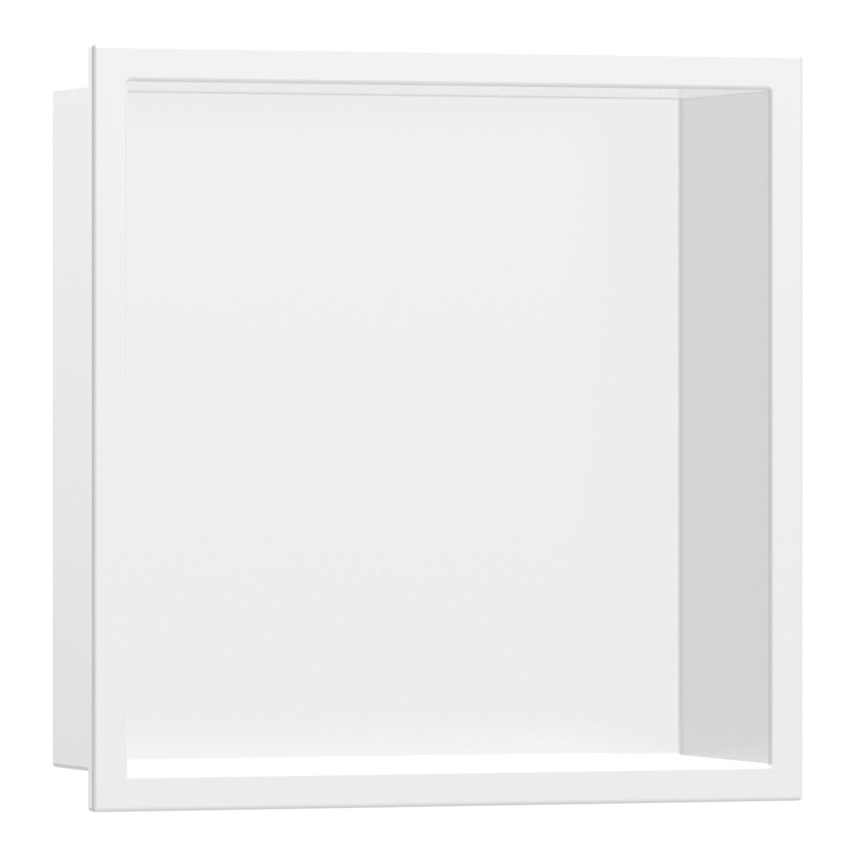 Hansgrohe XtraStoris Original Wall niche with frame 300 300 70 Matt White 56093700.jpg