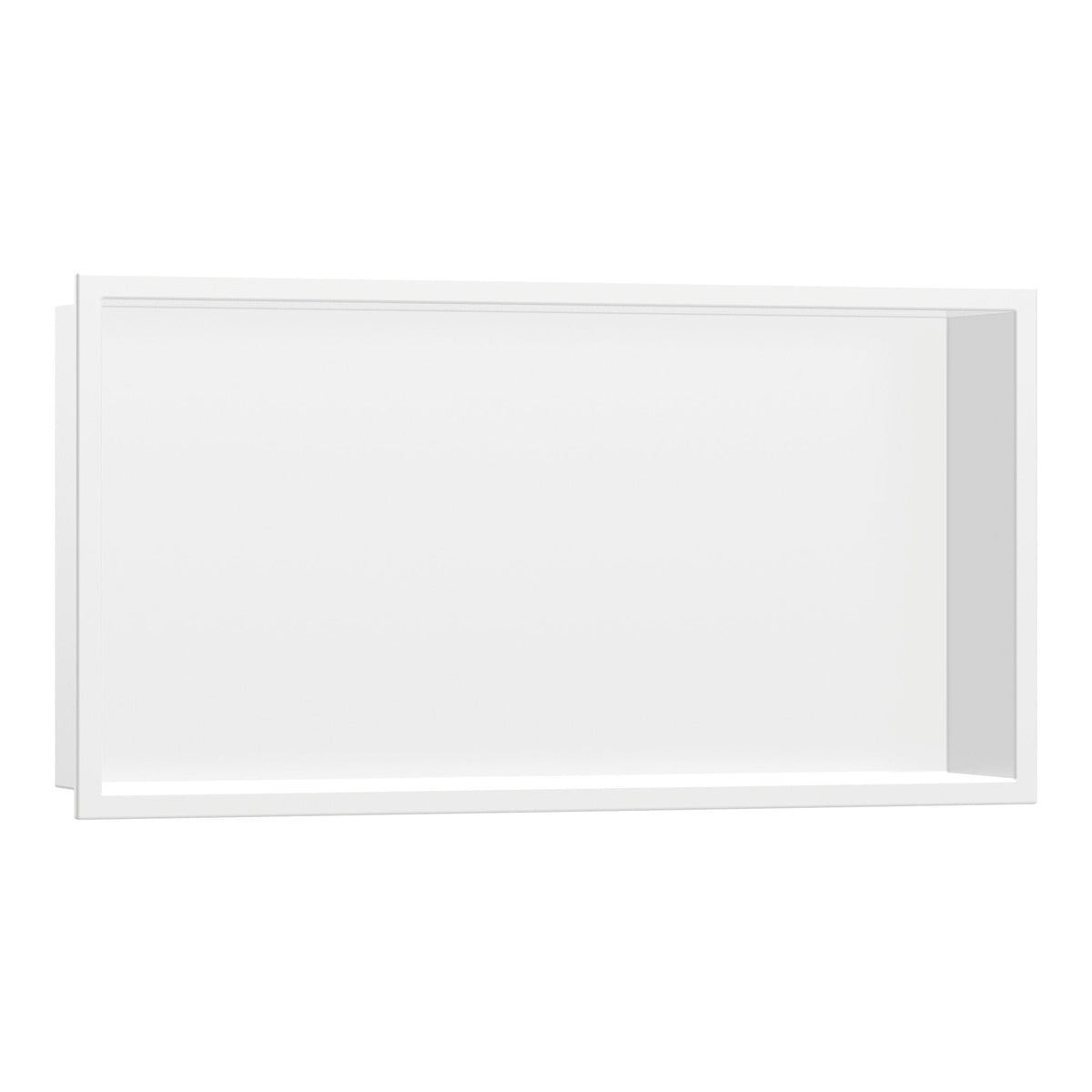 Hansgrohe XtraStoris Original Wall niche with frame 300 600 100 Matt White 56064700.jpg