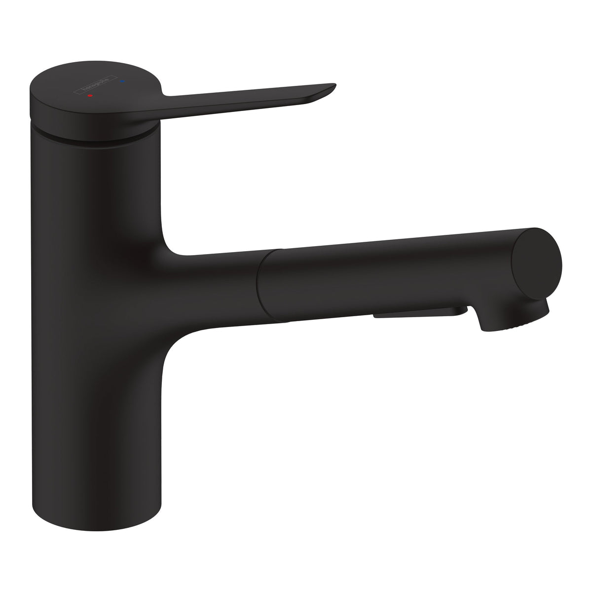 Hansgrohe Zesis M33 Single lever kitchen mixer 150 metal pull out spray 2jet Matt Black 74820670.jpg