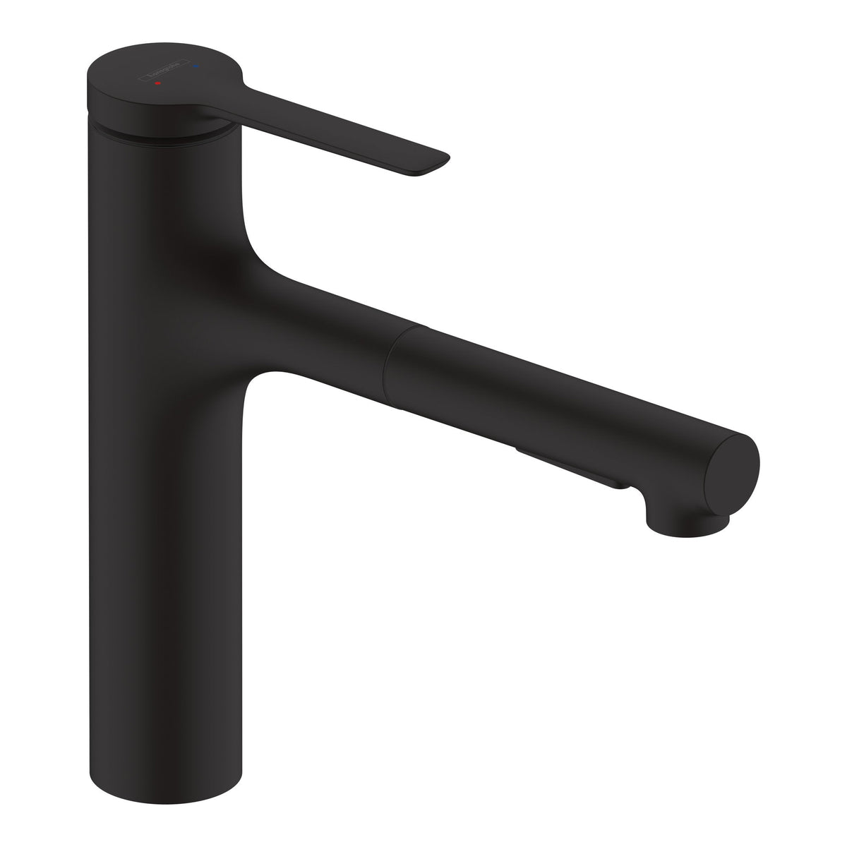 Hansgrohe Zesis M33 Single lever kitchen mixer 160 metal pull out spray 2jet sBox Matt Black 74823670.jpg