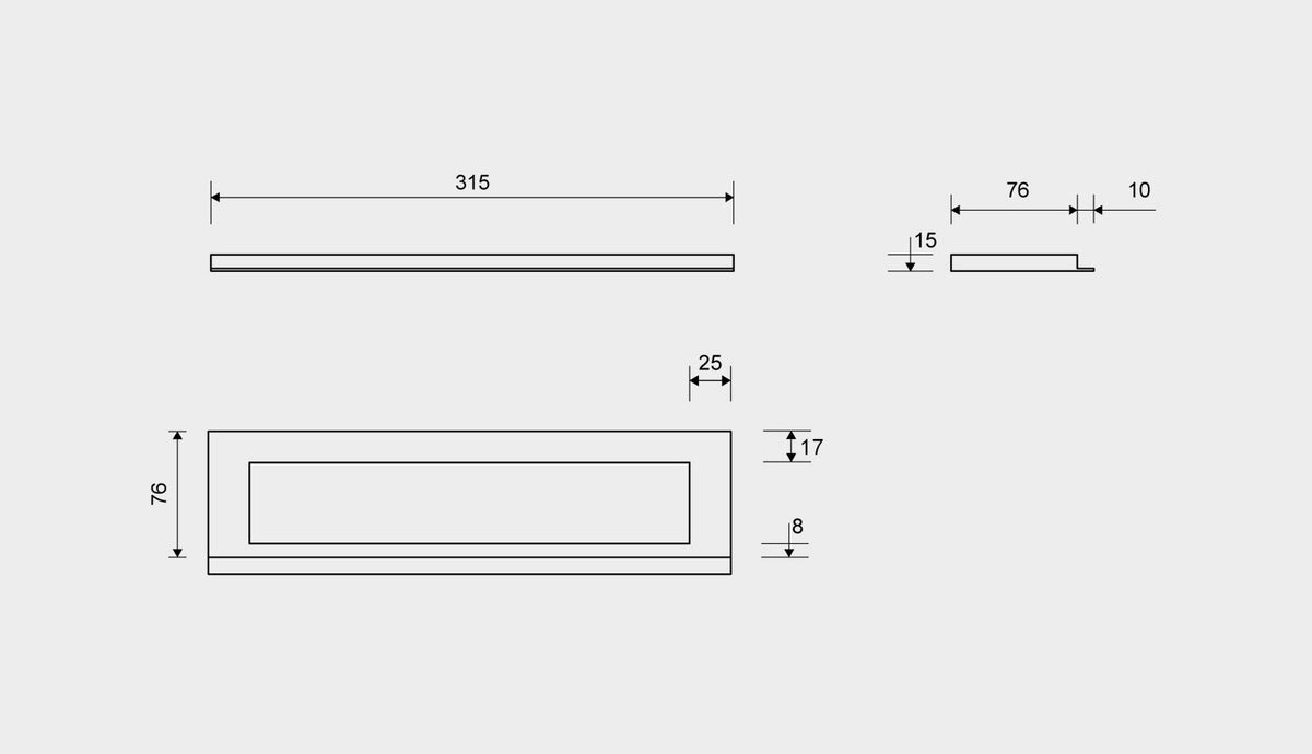 מסגרת צבע נירוסטה לתעלת ניקוז יונידריין Unidrain High Line frame Stainless Steel